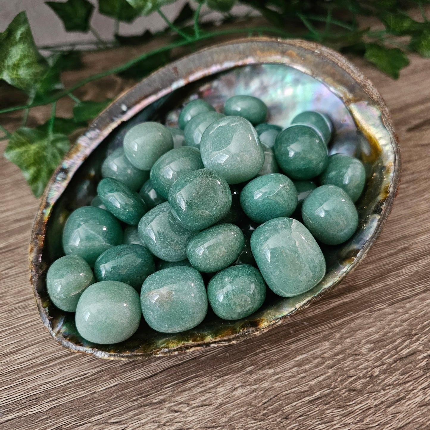 GREEN AVENTURINE Tumbled Stone - Prosperity, Abundance, Optimism, Confidence, Heart Chakra, Opportunity - Crystals & Gemstones