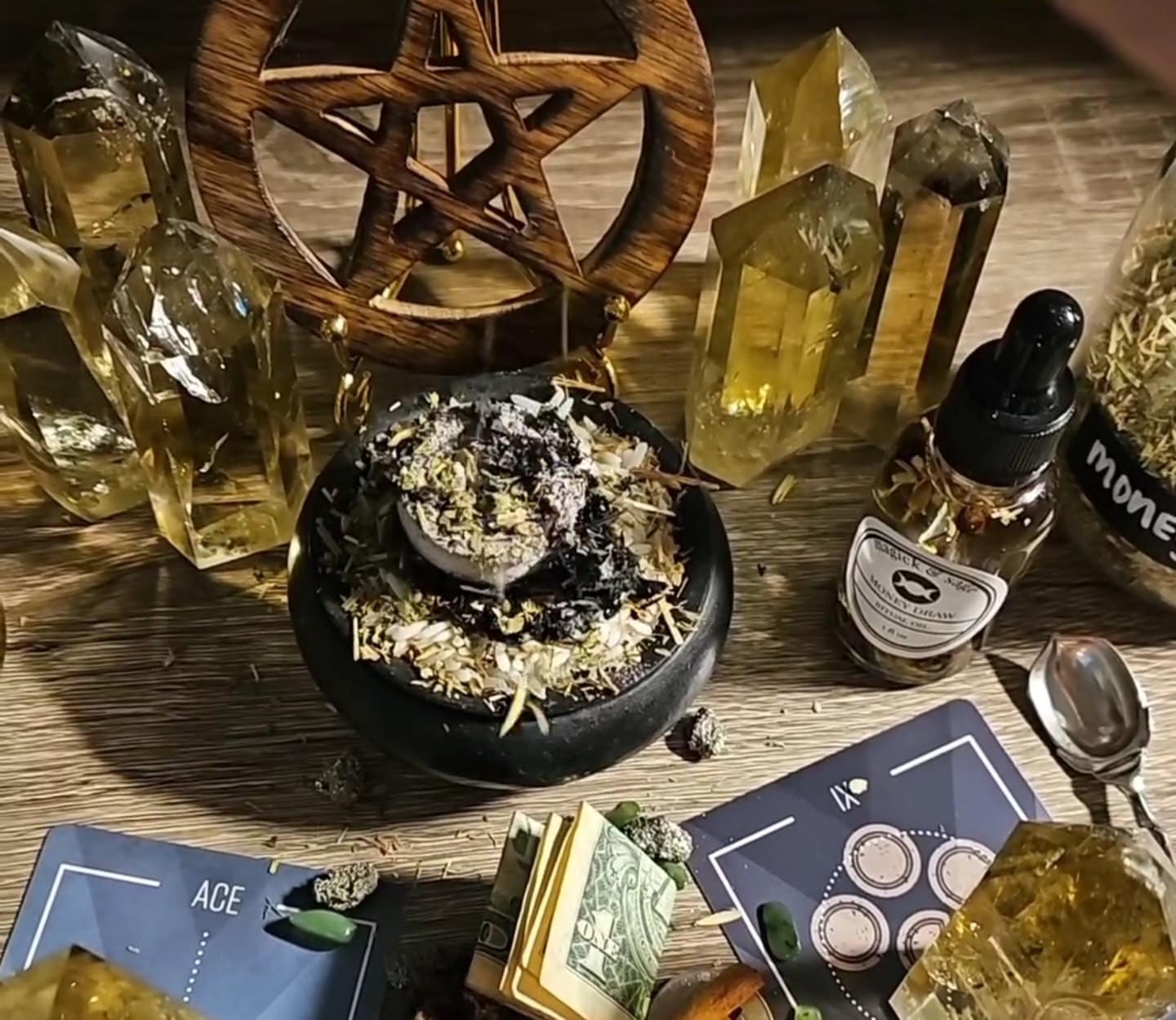 ABUNDANCE Herb Blend - Draw Abundance to Life, Love, Money, Career, Business, Rituals, Spell Work - Ritual & Altar Tools
