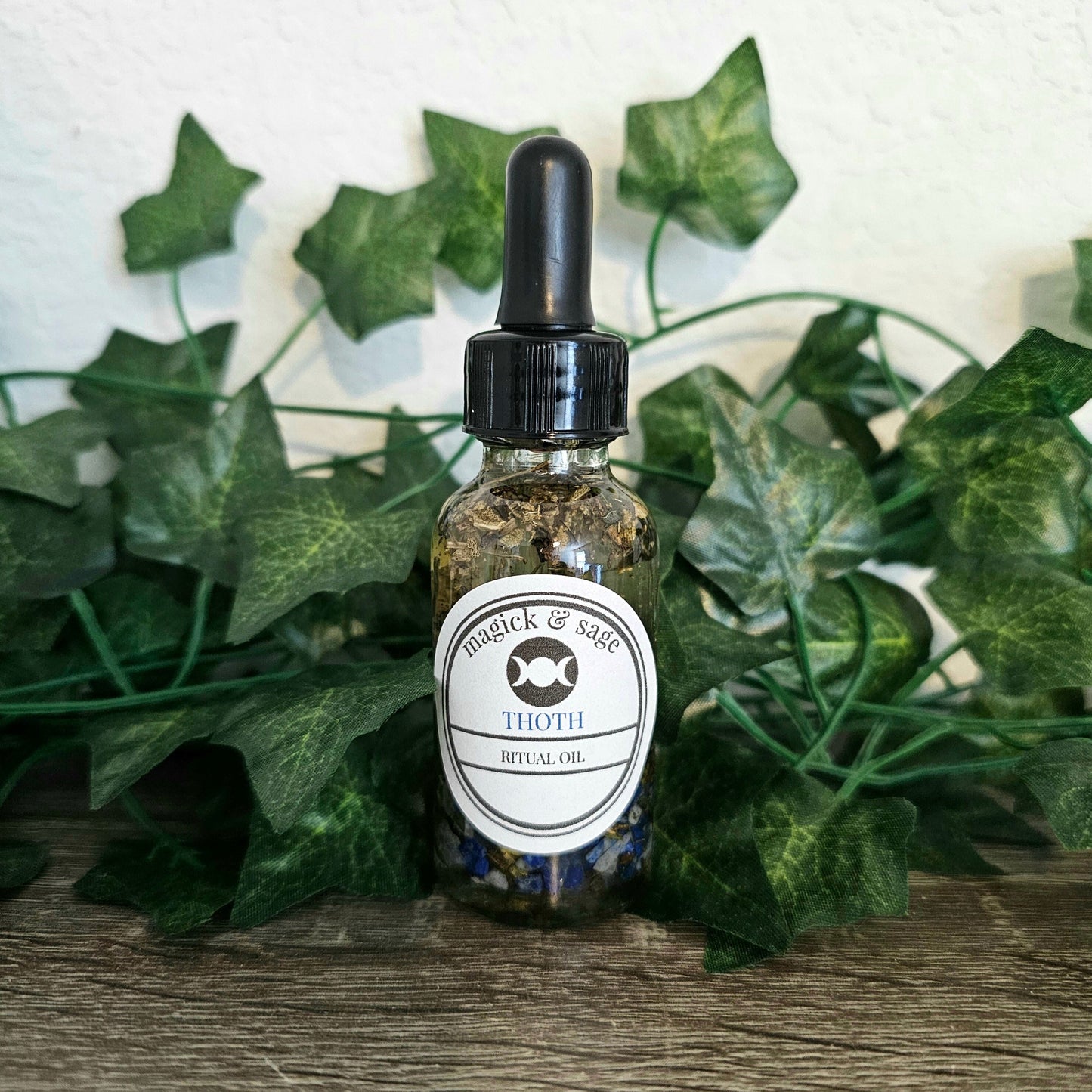 THOTH God Oil - work and connect with Thoth - God of the Moon, Wisdom, Knowledge, Writing, Magic, Art, Judgment - Ritual Oil & Altar Tools