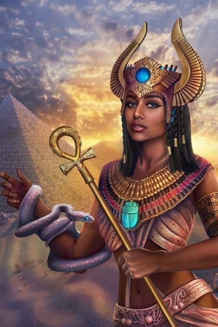 HATHOR Goddess Oil - work and connect with Hathor - Goddess of Pleasure, Beauty, Music, Dance, The Arts - Egyptian - Ritual & Altar Tools