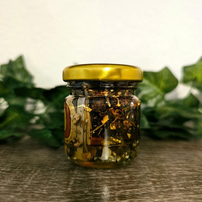 Money Honey Spell Jar | Financial Wealth, Success, Income, Money Draw, Prosperity, Manifestation and Intention Setting