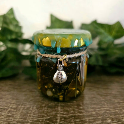 Money Honey Spell Jar | Financial Wealth, Success, Income, Money Draw, Prosperity, Manifestation and Intention Setting
