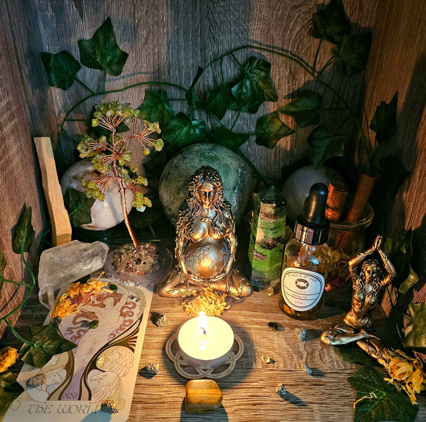 Gaia Goddess Oil | Ritual & Spell Work, Altars, Invocation, Manifestation, and Intentions