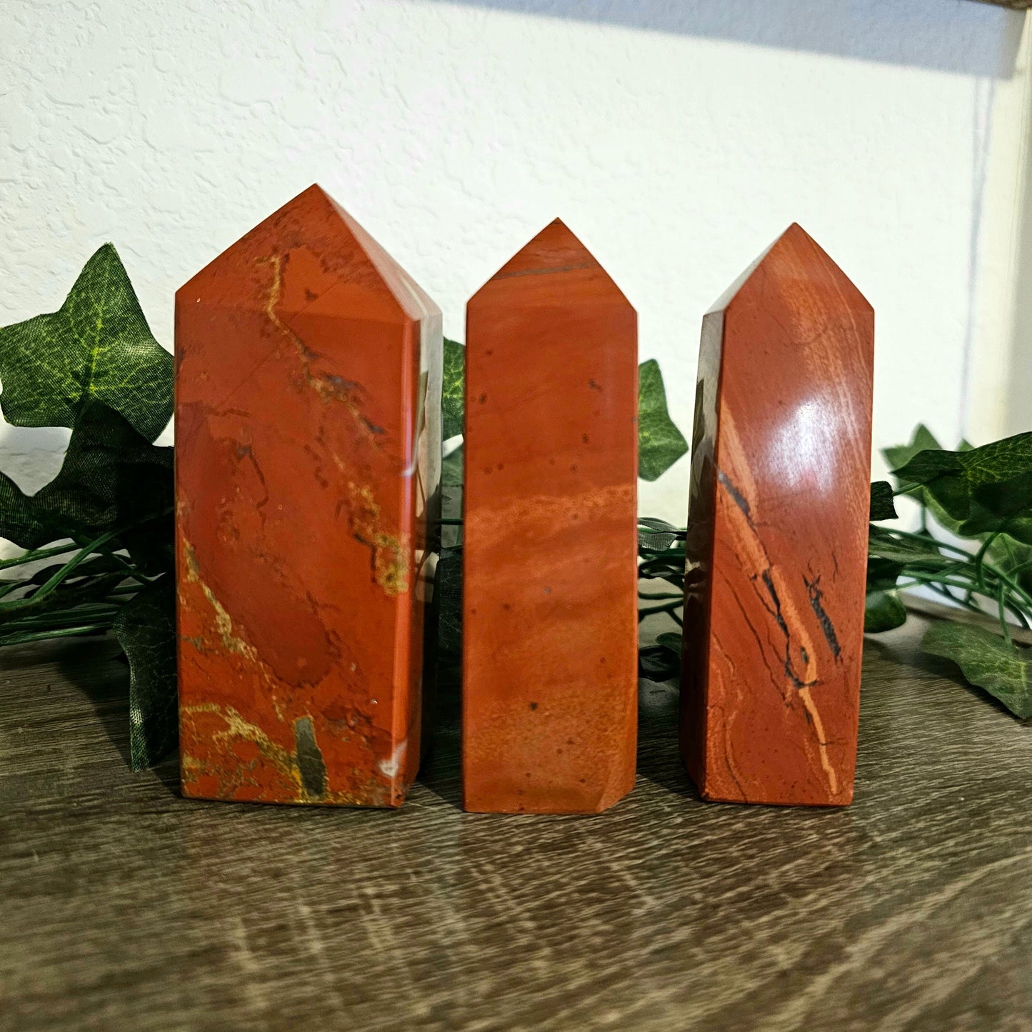 RED JASPER Obelisk Towers - Power, Protection, Energy Balance, Calming, Stamina, Courage, Strength - Crystals & Gemstones