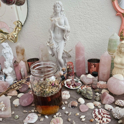 COMMUNITY Love Spell Honey Jar - Sweeten Relationships or Interactions - Love, Friendship, Romance, Love Spells, Aphrodite - Ritual & Spells