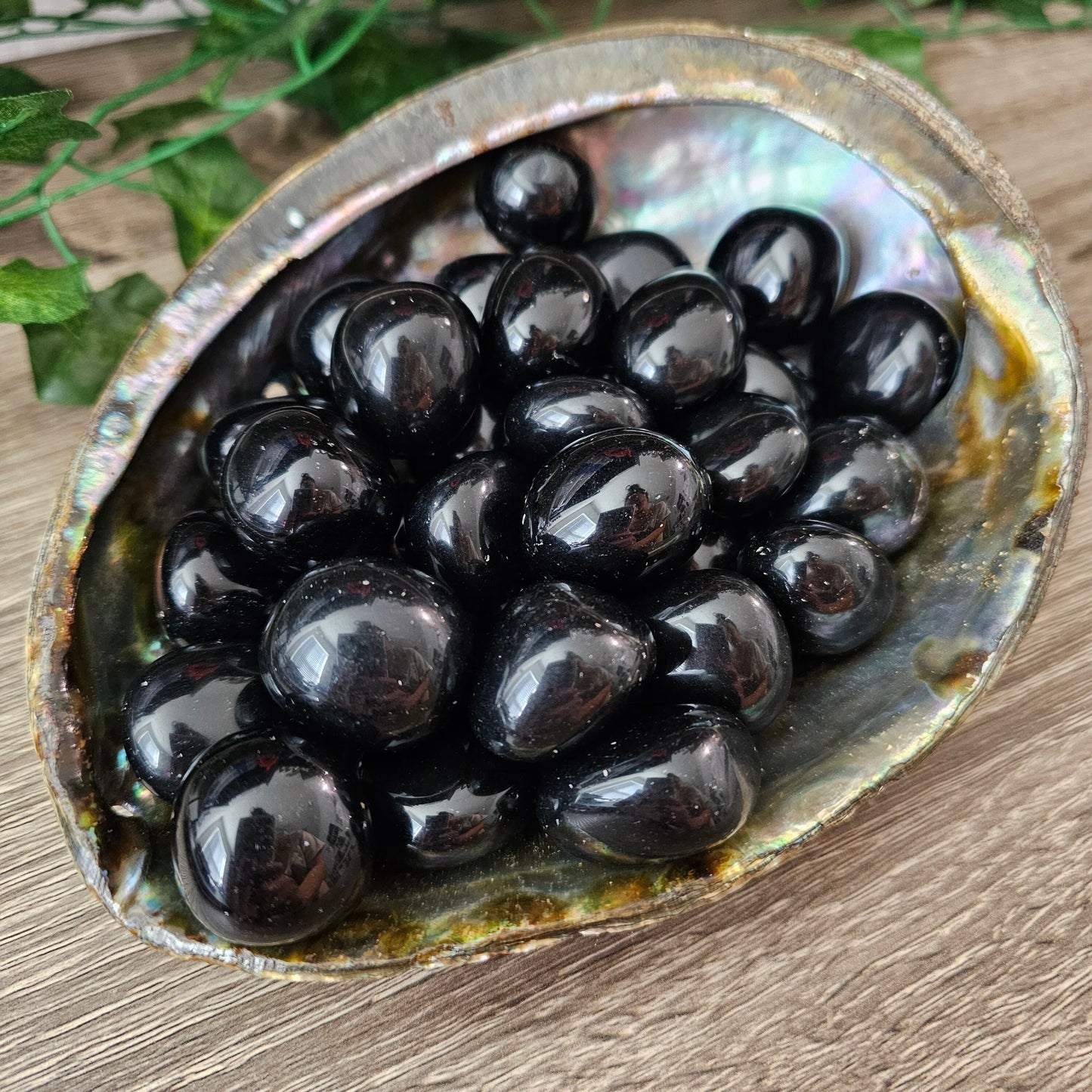 BLACK OBSIDIAN Tumbled Stone - Power, Protection, Grounding, Warding, Stabilizer, Courage - Crystals & Gemstones