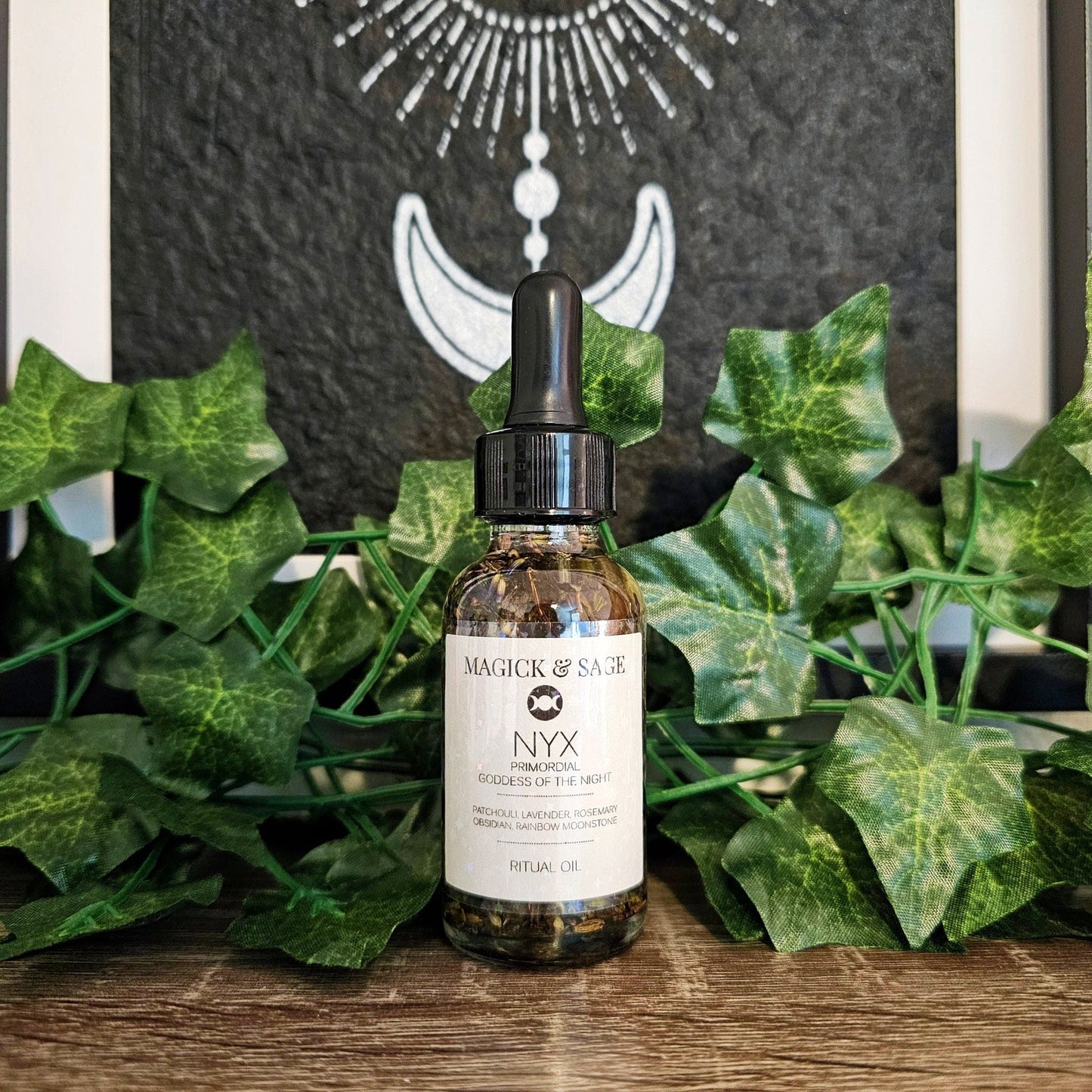 Nyx Primordial Goddess Oil | Ritual & Spell Work, Altars, Invocation, Manifestation, and Intentions