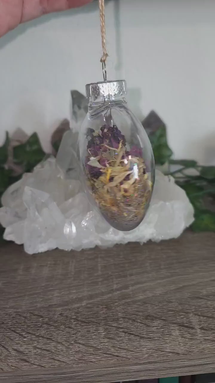 Faerie Orbs - Fairy Spell Ball - inspire Fae to dwell in your garden or space - Choose Your Glitter - Fairy Magick - Ritual & Altar Tools