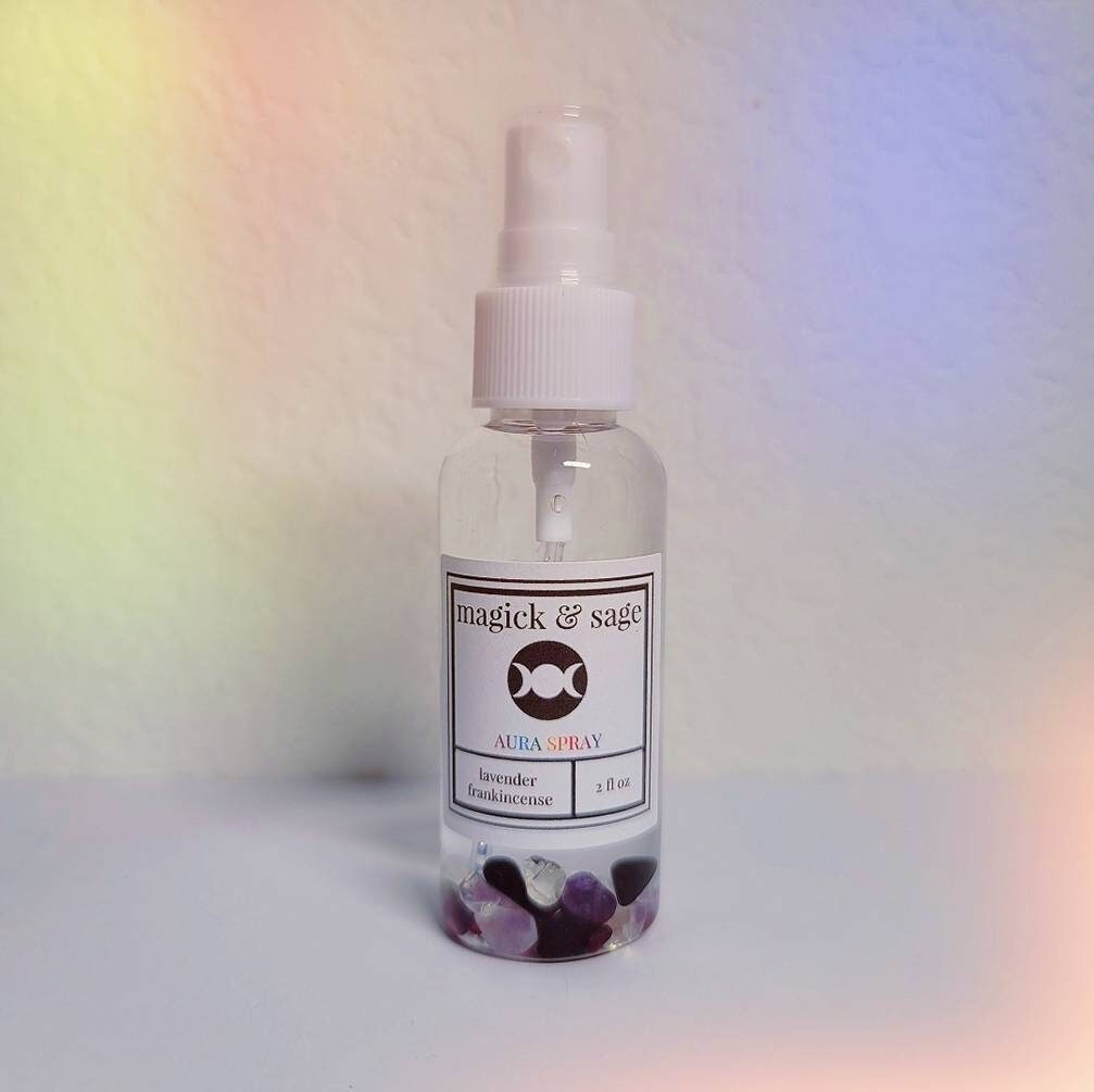 AURA spray - cleanse and clear negative, low vibration energy and create brighter, higher vibrations - Witch Spray - Ritual & Altar Tools