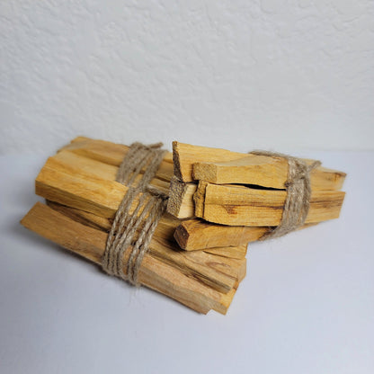 Palo Santo Smudge Sticks - Holy Wood - smoke cleansing to clear away negative energy - 3 or 5 sticks - stick sizes and shapes vary - Altar