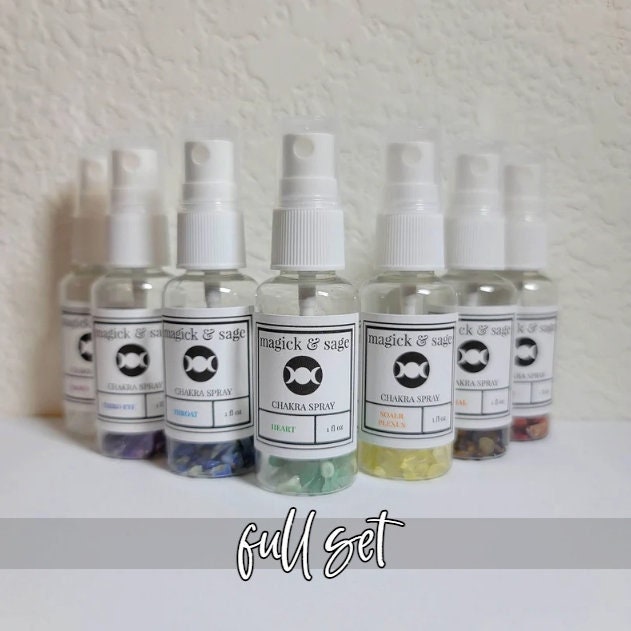 CHAKRA Spray SET - clearing, cleansing, unblocking, aligning - Ritual & Altar Tools