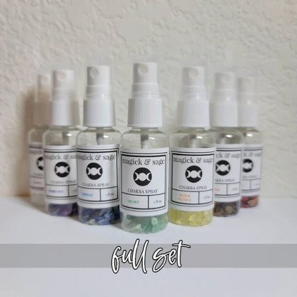 CHAKRA Spray SET - clearing, cleansing, unblocking, aligning - Ritual & Altar Tools