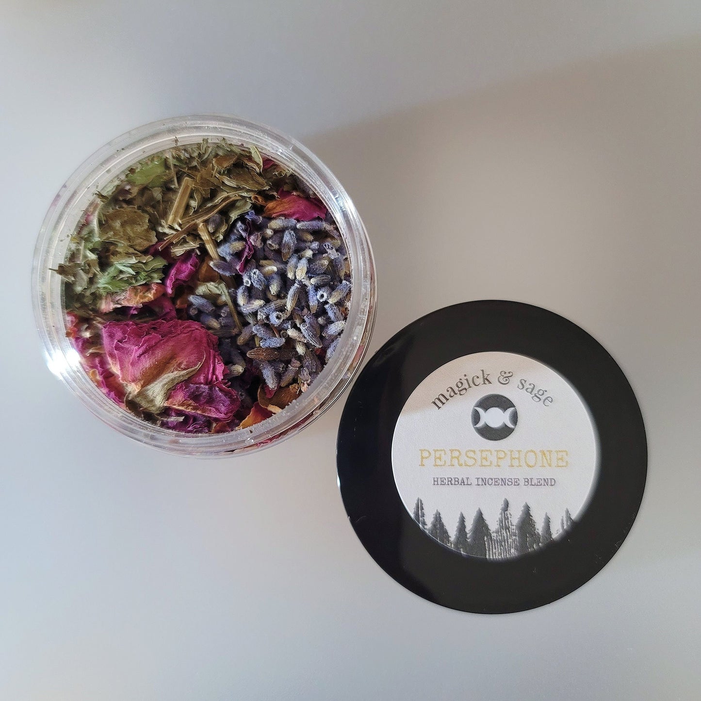 PERSEPHONE Herbal Incense Blend - work, connect, and honor Persephone - Goddess of Spring, Queen of the Underworld - Shrine & Altar Tools