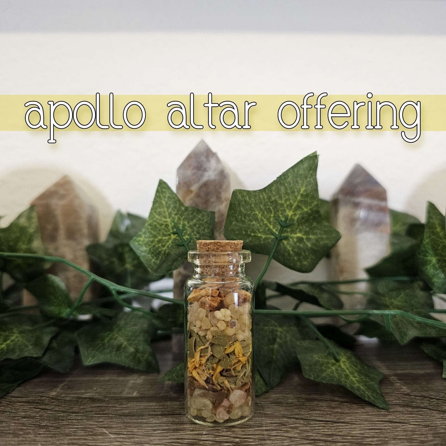 APOLLO Altar Offering - offerings for the Gods - God of Archery, Healing, Sun and Light, Inspiration, Prophecy - Shrine & Altar Tools